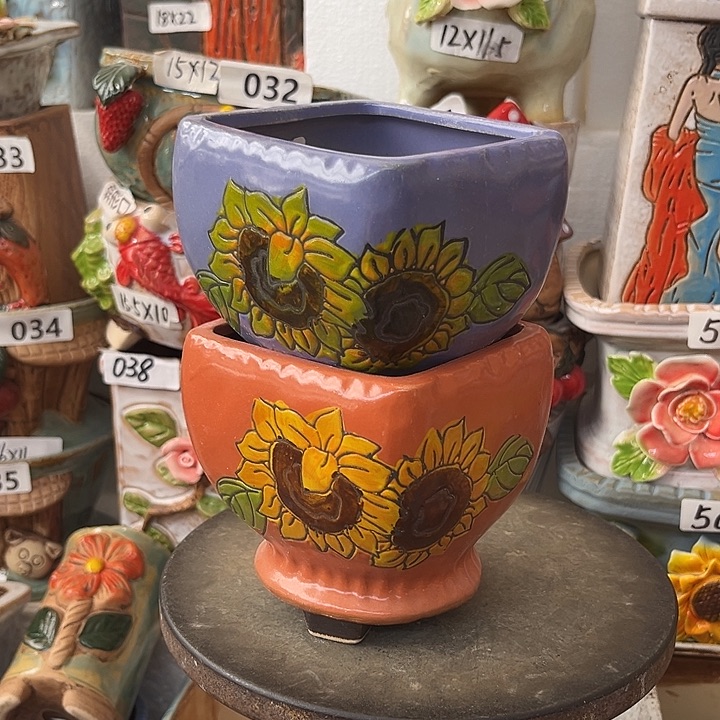 粗陶材质多肉花盆