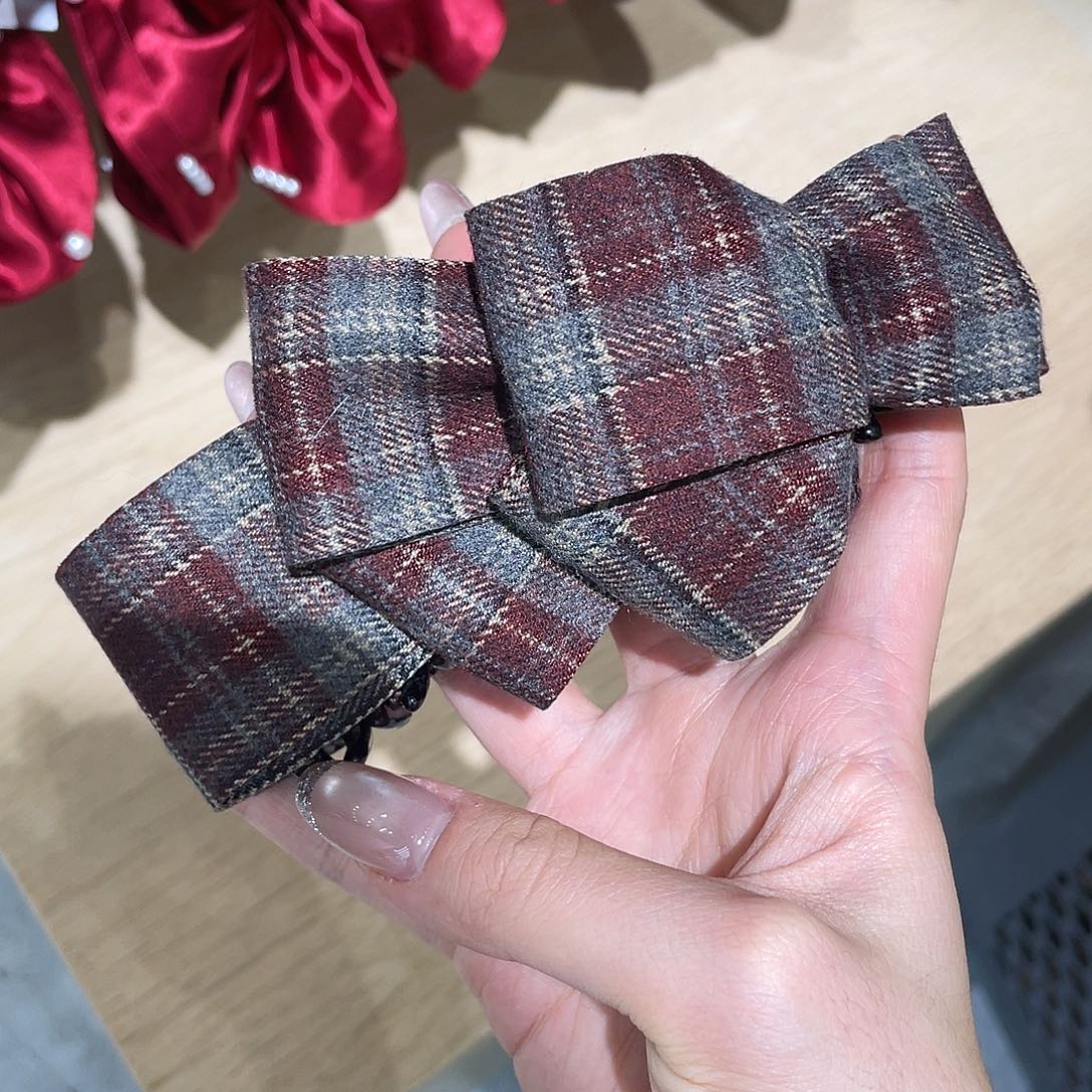 布艺非金属格纹香蕉