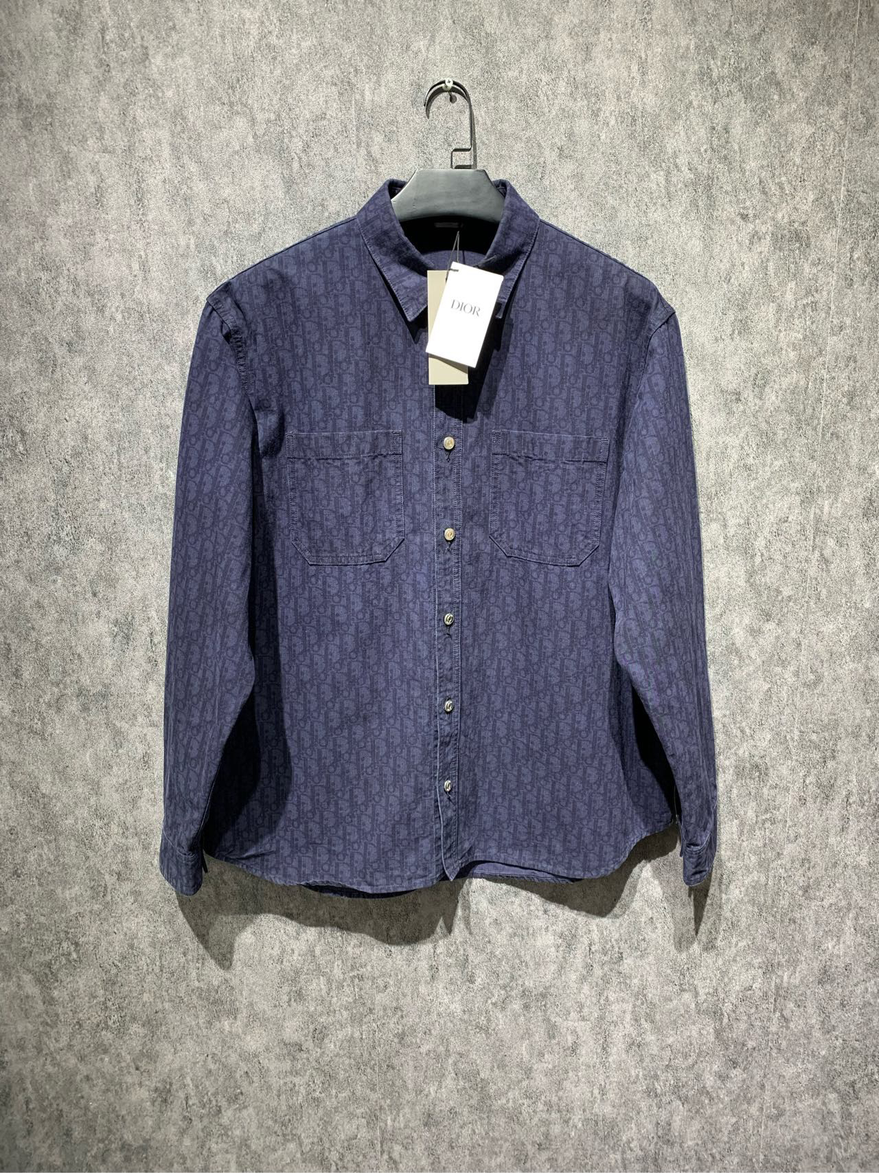 全新未使用  【Dior】满印老花牛仔衬衫/42码 /Y10431220