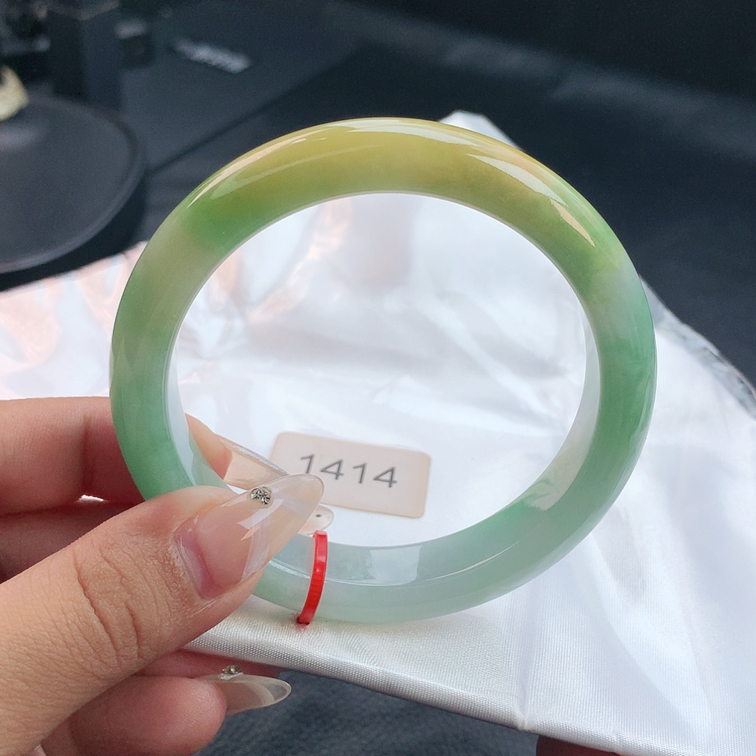 未镶嵌手镯翡翠61圈1414