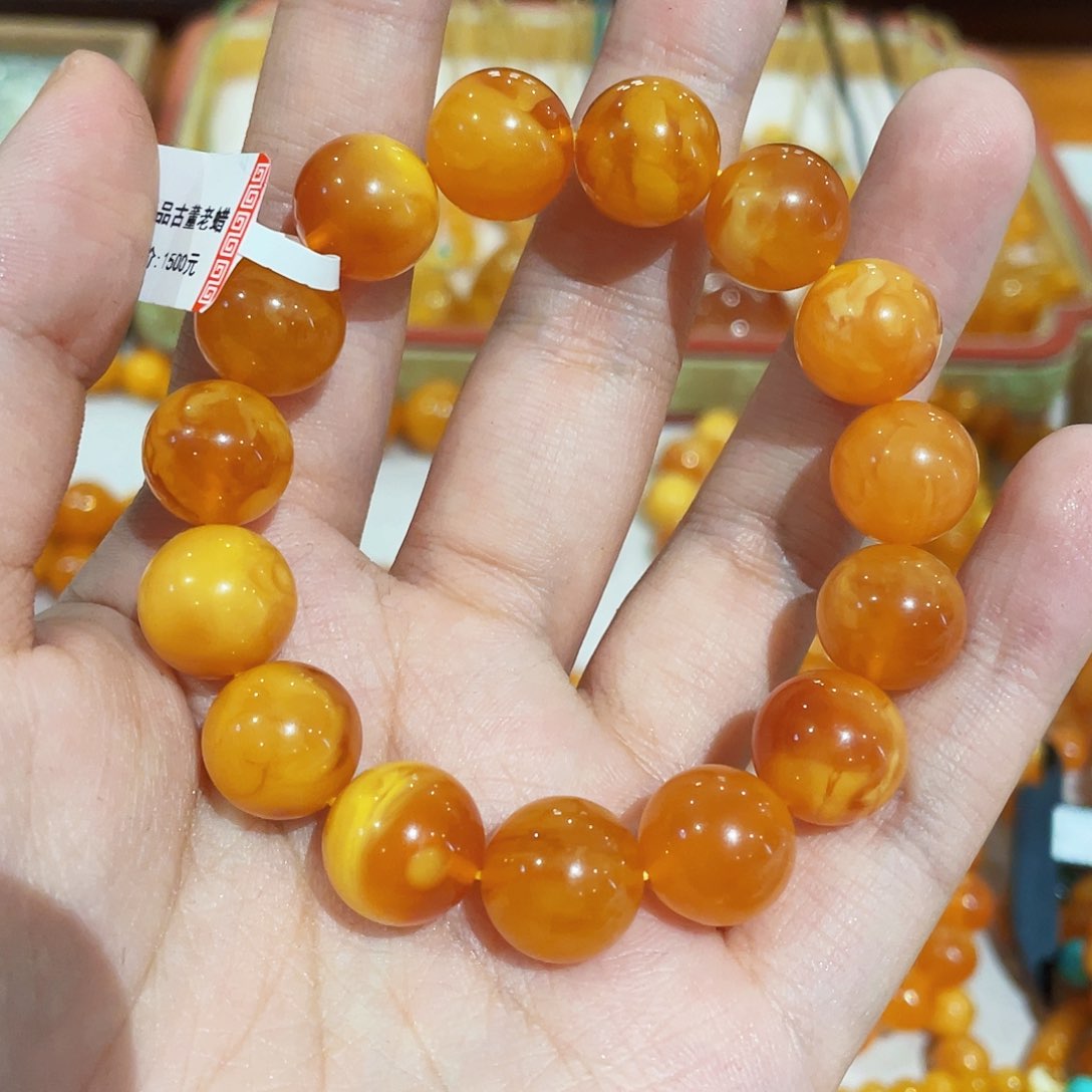 蜜蜡手链未镶嵌手串