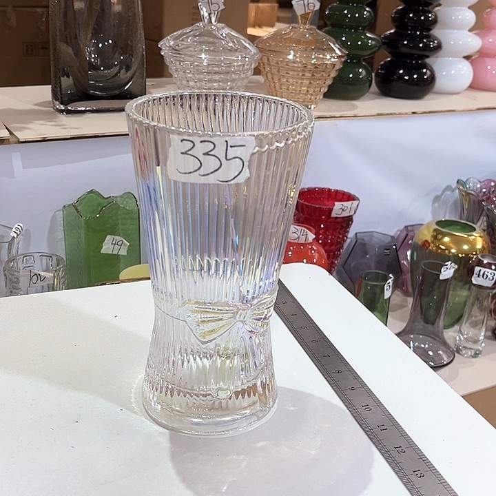 玻璃335高22口 12水晶玻璃花瓶嘎嘎好看