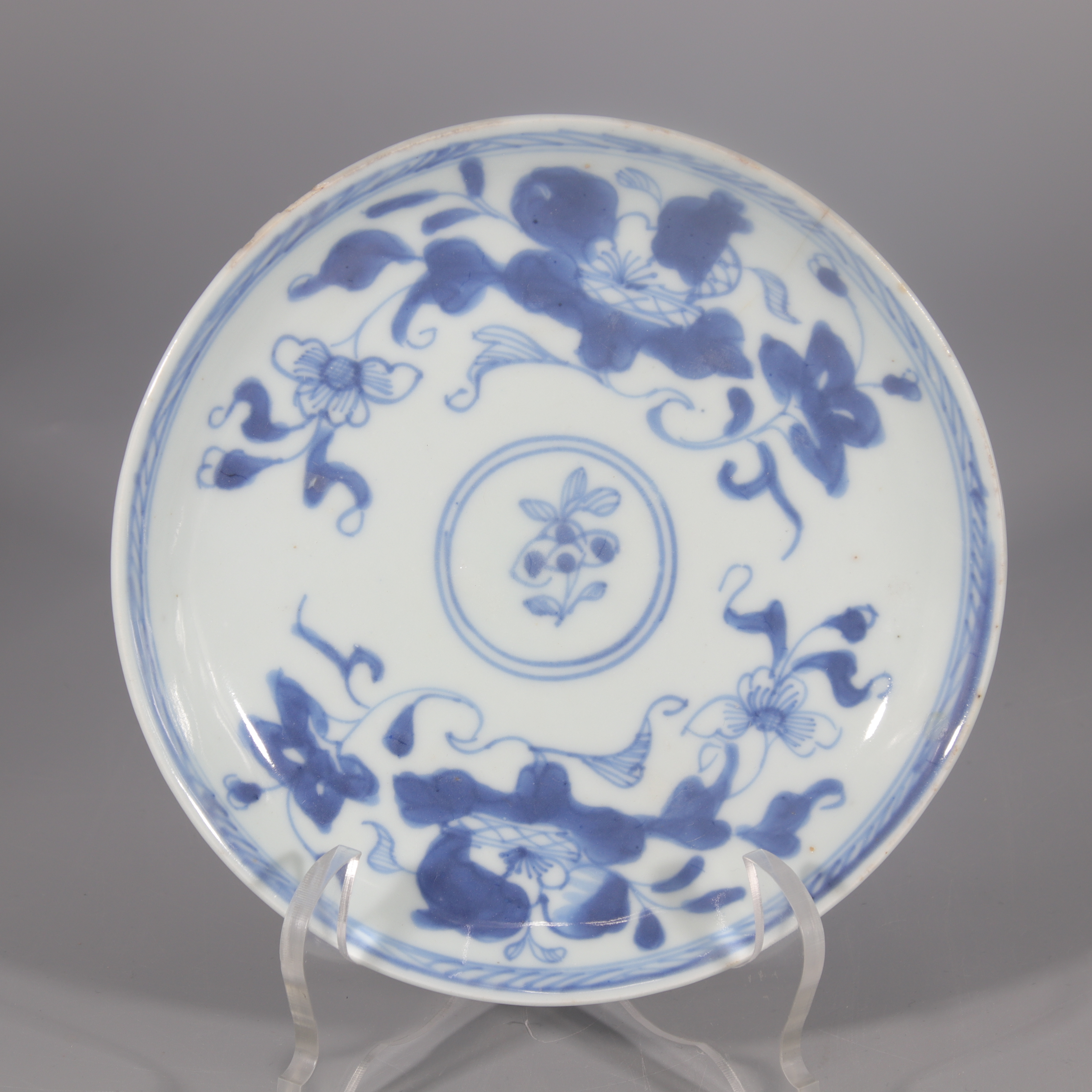 青花花卉盘 H501-031