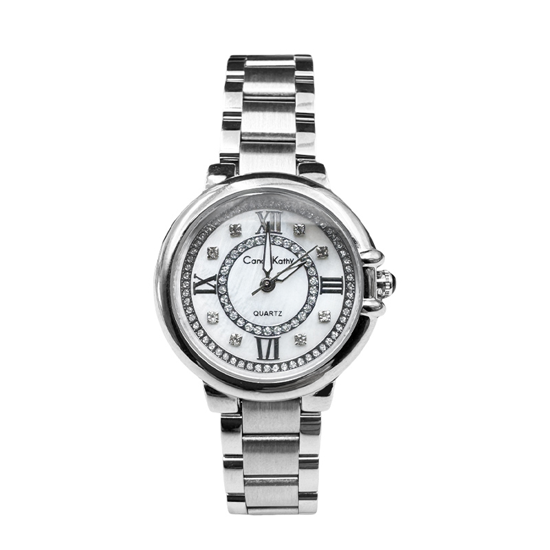 Candy Kathy【官方正版】ck-2302白色魅雅昙花轻奢时尚夜光女士腕表