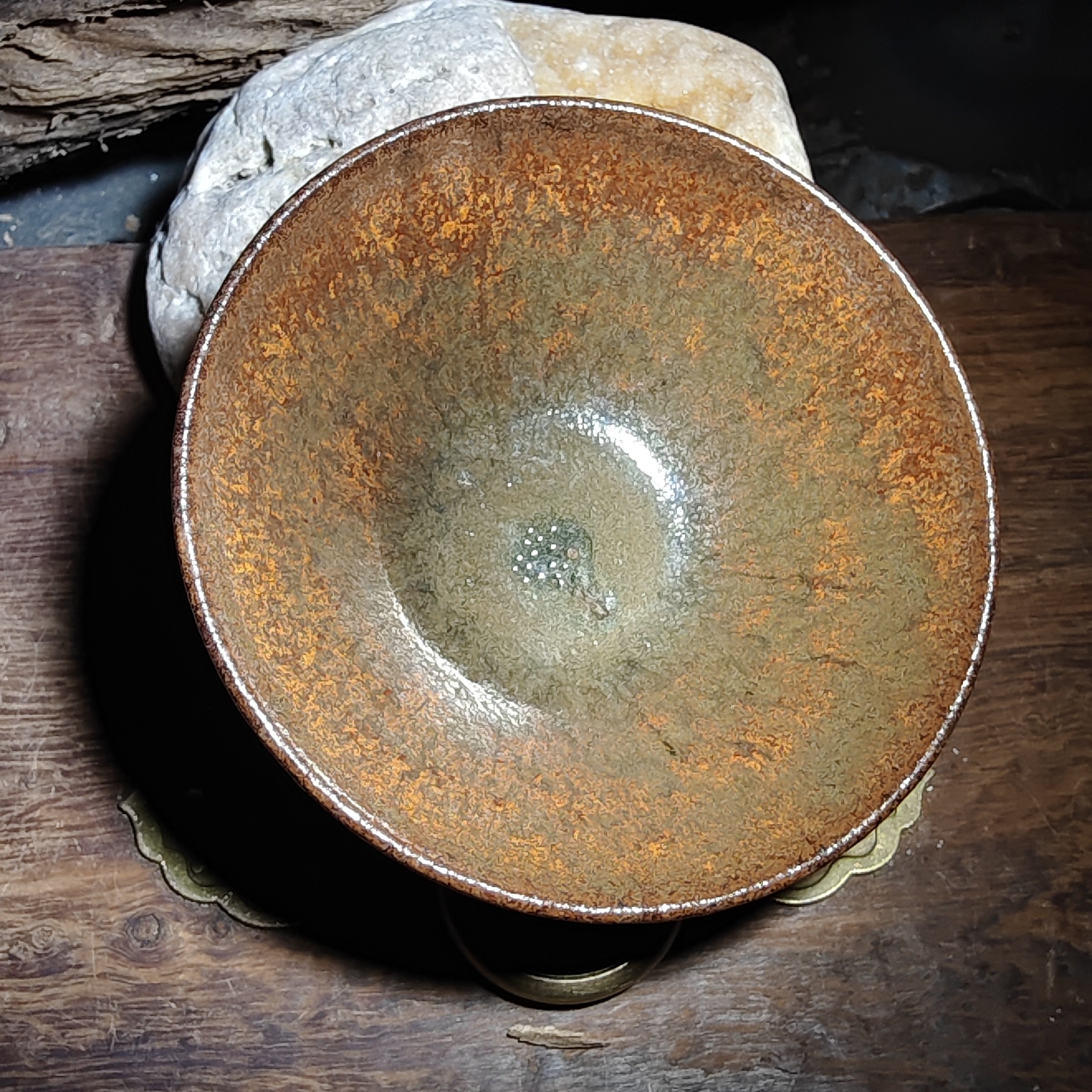 龙窑柴烧落灰烧精美建窑建盏纯手工主人杯