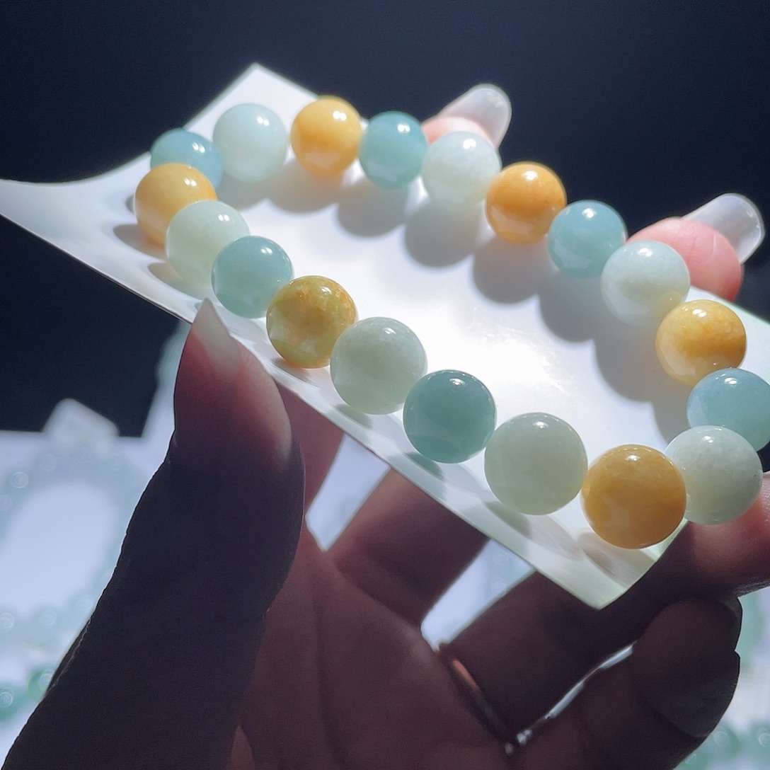 未镶嵌翡翠手链天然a货翡翠手串