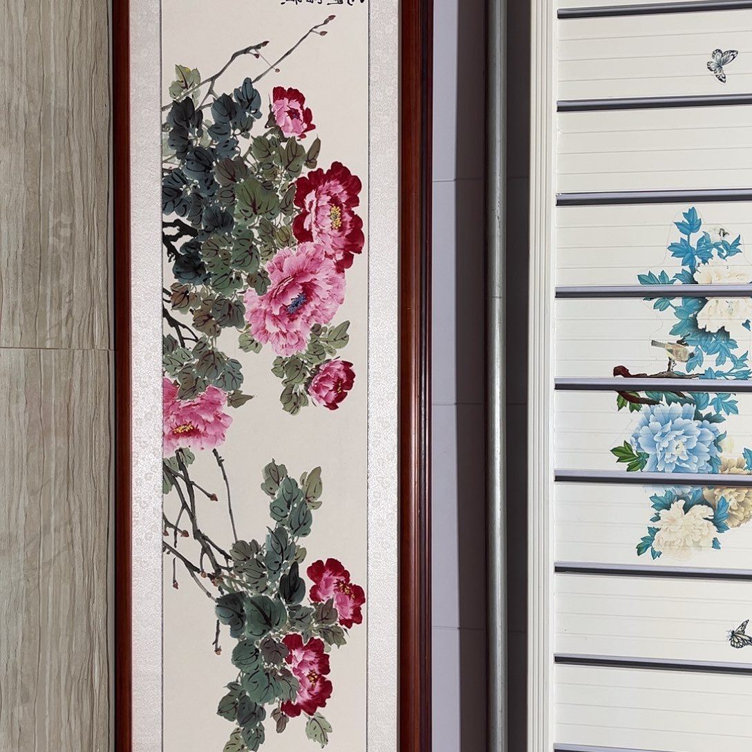 国画书画作品带框163×48