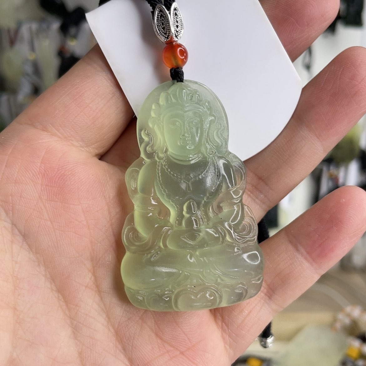 【闪购商品】岫玉颈饰未镶嵌艾*皓观音
