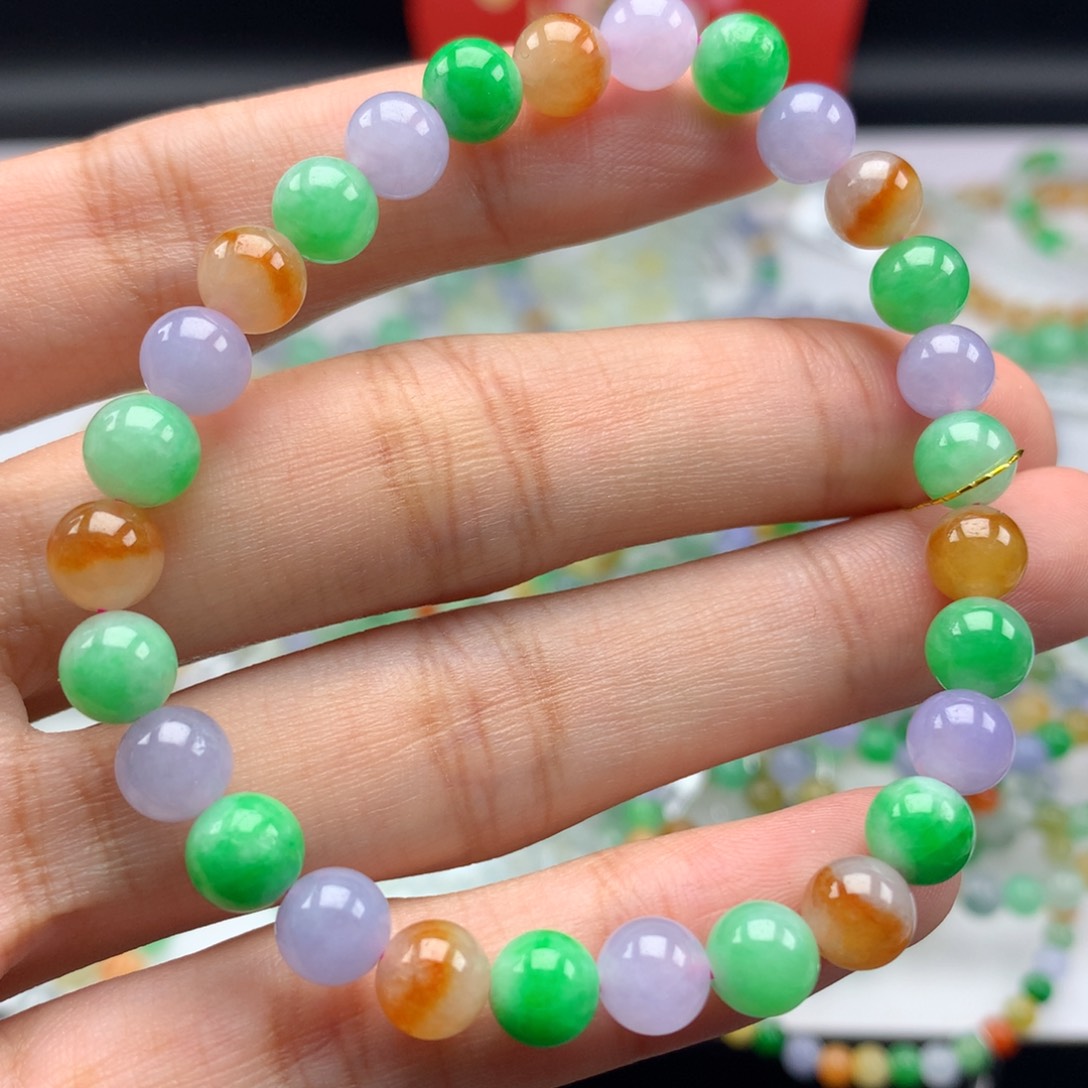 翡翠手链未镶嵌卡