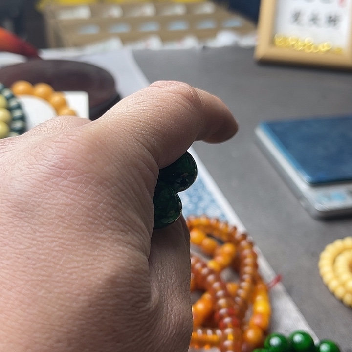 塑料秋秋卡1.4绿色桶珠塑料