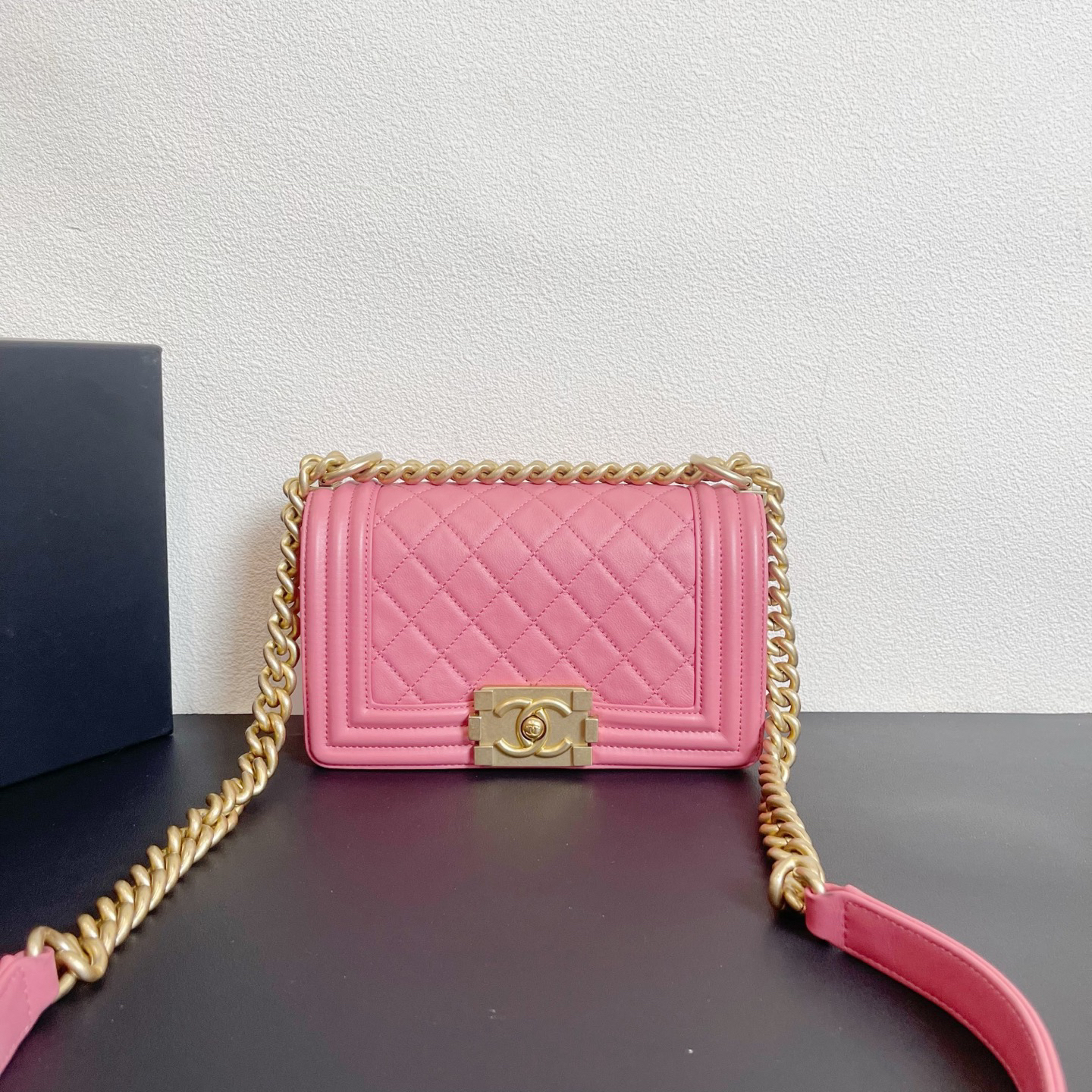 95新 Chanel/香奈儿 98新 尾款奢总管/小号leboy包/