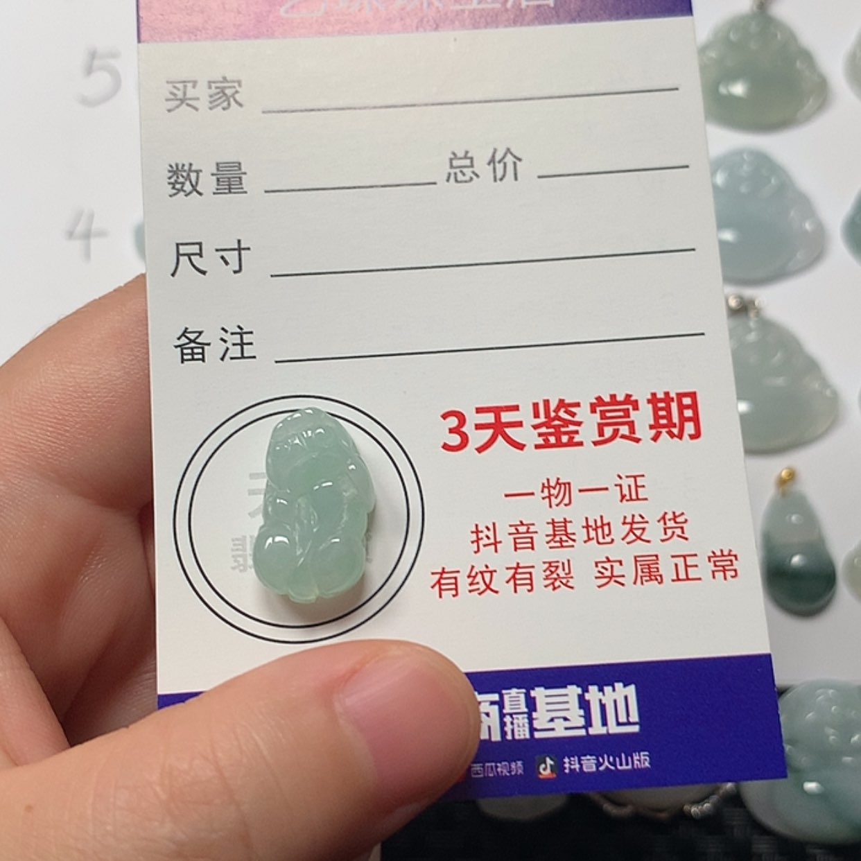 【闪购商品】翡翠颈饰未镶嵌貔貅
