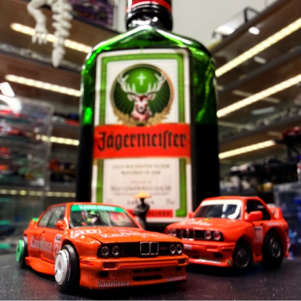 【野格父子套餐】KH MINIGT 1:64BMW宝马M3V1合金汽车模型+TinyQ车