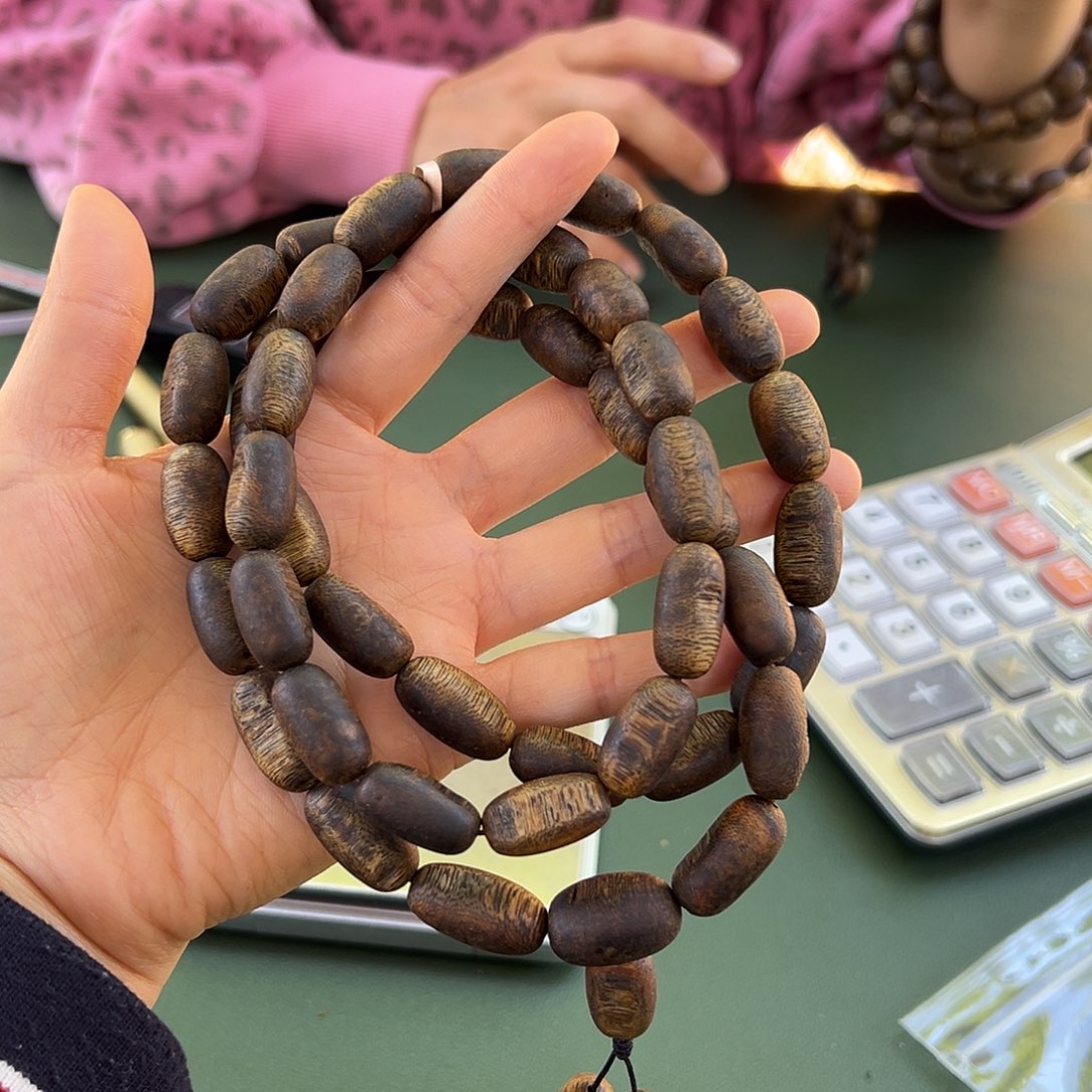 沉香手串白棋留疤44克1.0多样性发一条