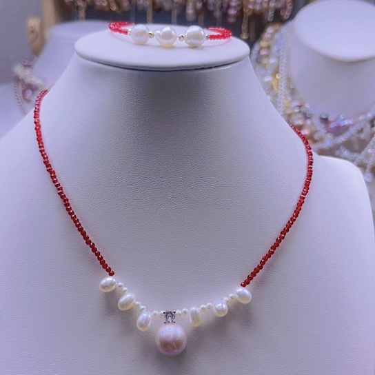 淡水珍珠手绳合金