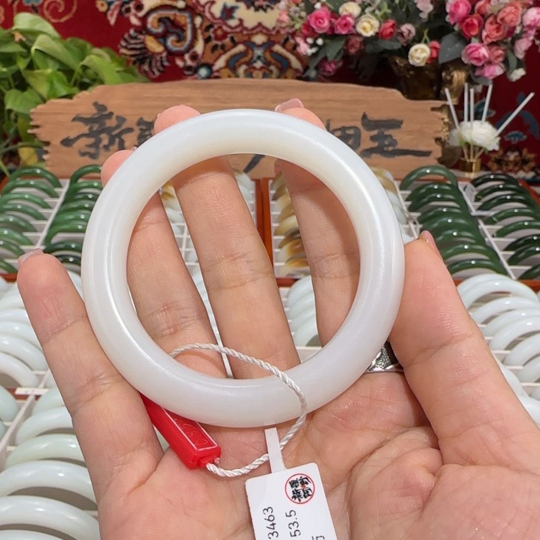 和田玉（白玉）未镶嵌手镯新疆和田玉白玉手镯