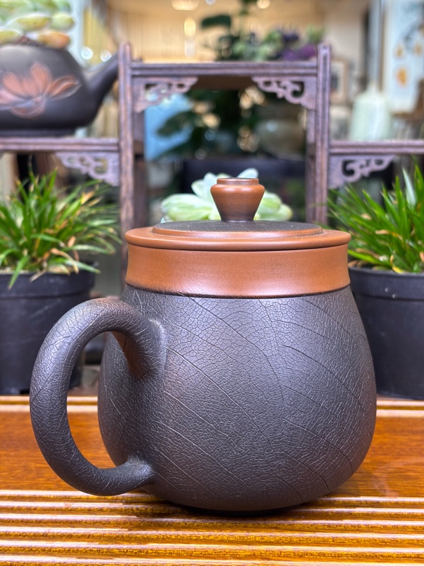 建水紫陶手工办公杯