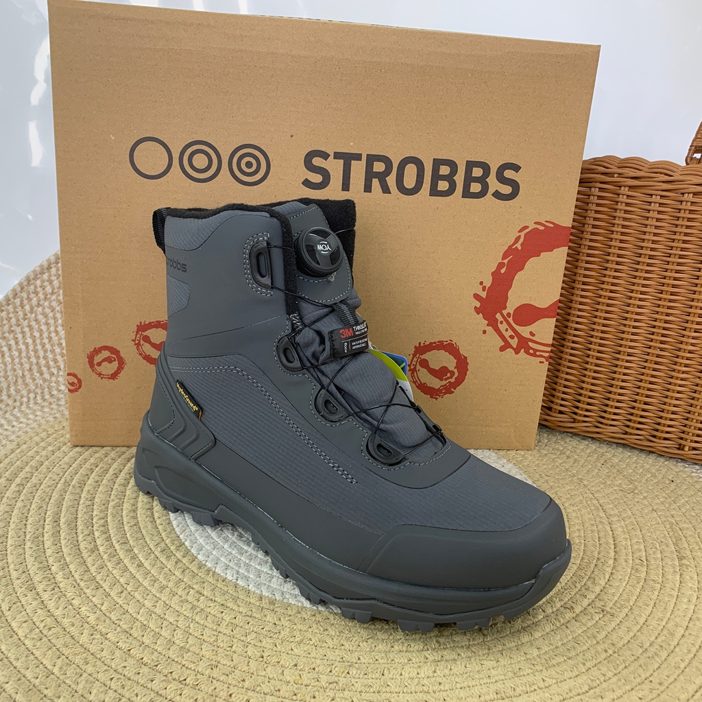 C169（运动码）男鞋 冬季3M保温棉冰上止滑高帮旋钮扣户外徒步鞋