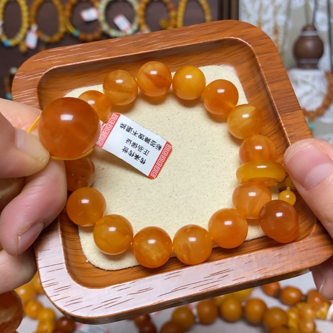 【闪购商品】手链蜜蜡未镶嵌手串定制