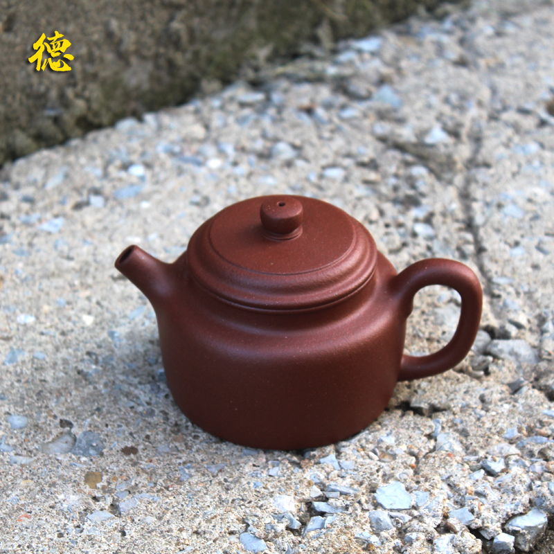 正宗宜兴紫砂壶手工老矿紫泥传统德钟壶可用可赏高端家用泡茶壶