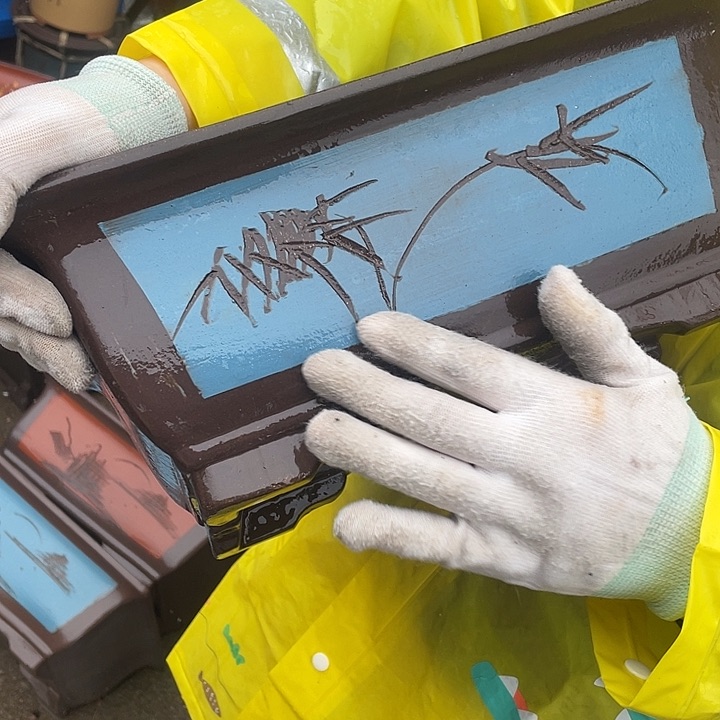 32蓝马槽花盆紫砂花盆紫砂花盆