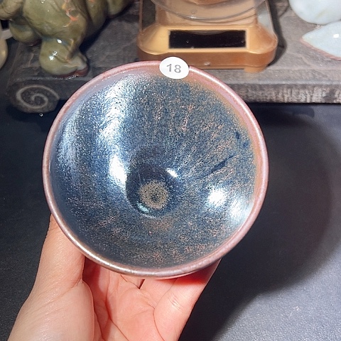 瓷宋御柴烧主人杯微瑕