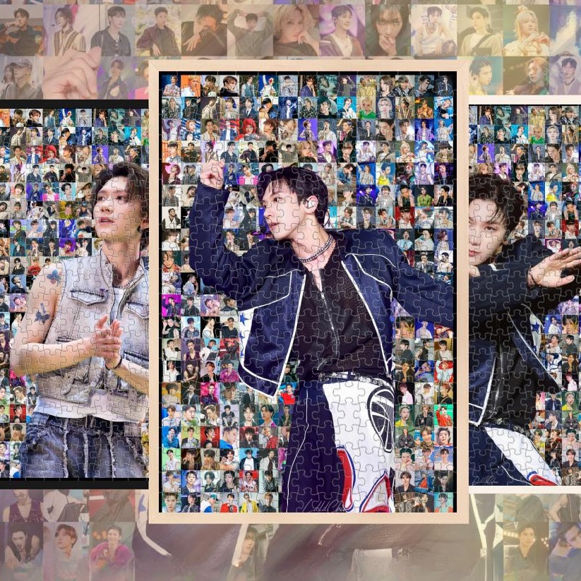 李永钦明星周边饭制爱豆高颜值礼物拼图木质成人玩具1000片200片