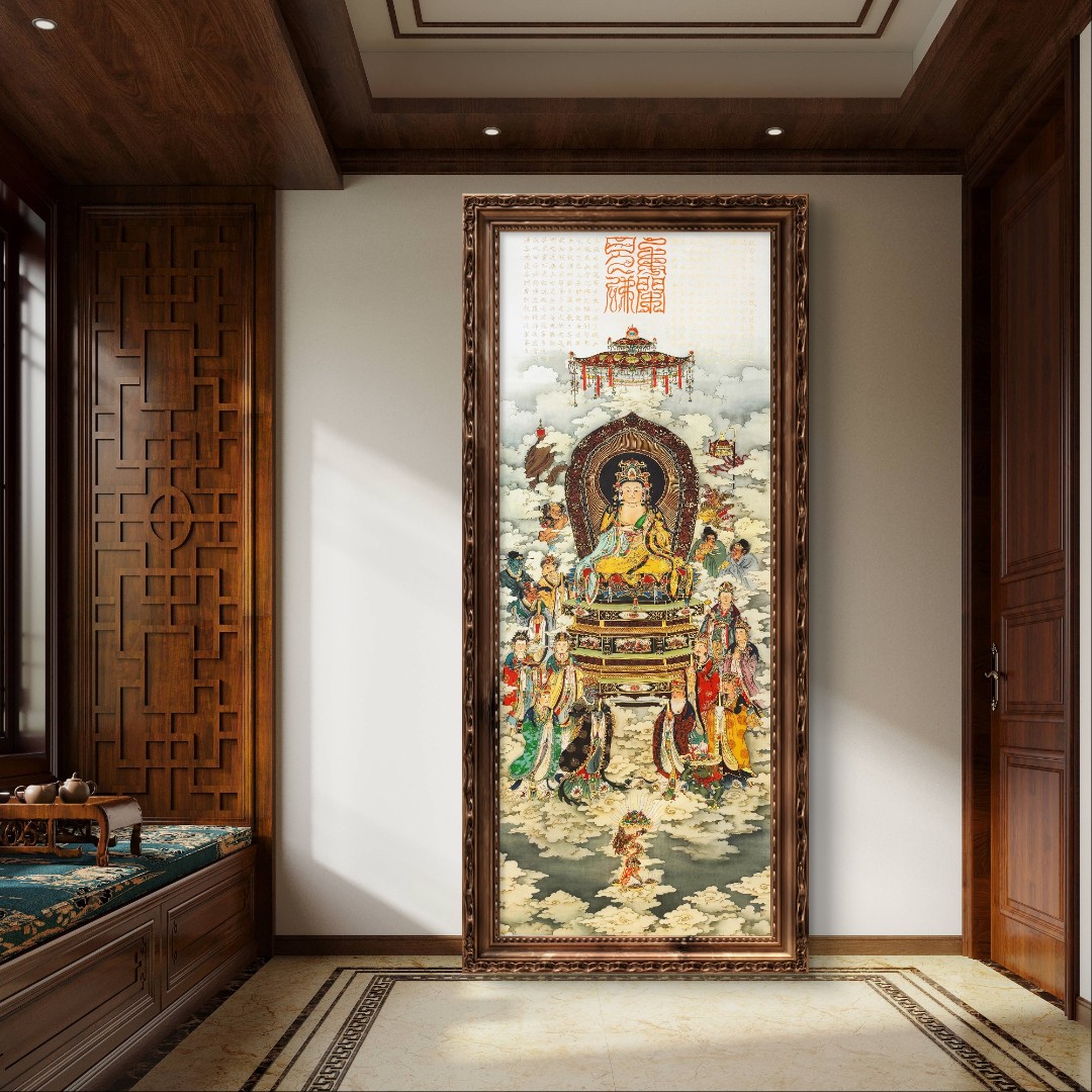 葛溪月老师展览代表作品—《观音宝象》