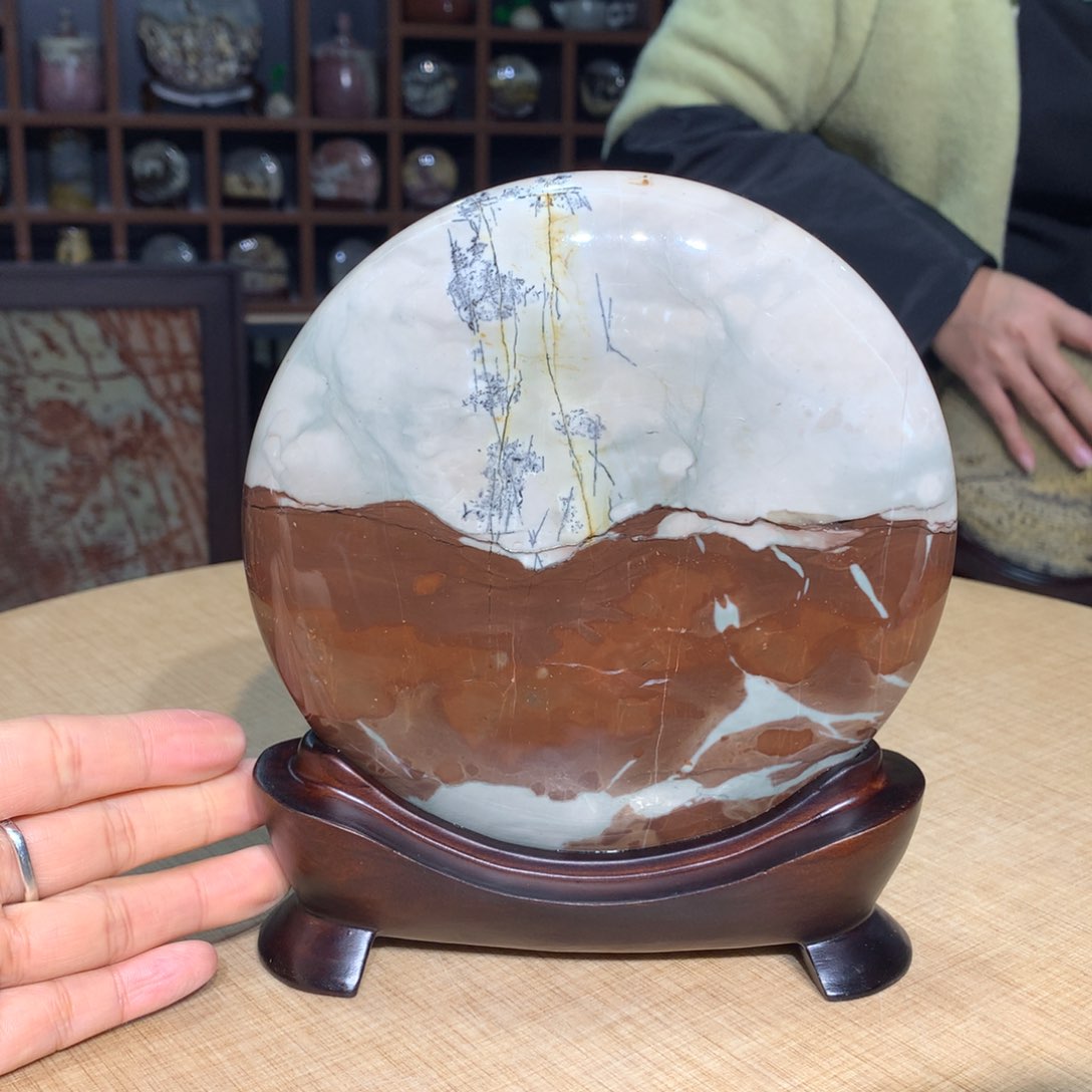 紫砂广西国画石，观赏