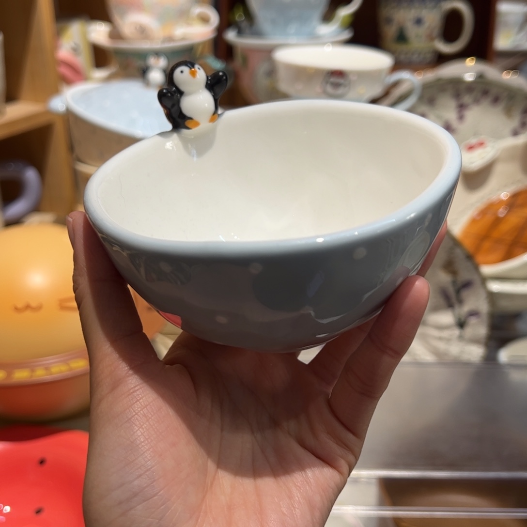企鹅米饭碗4.5寸单个
