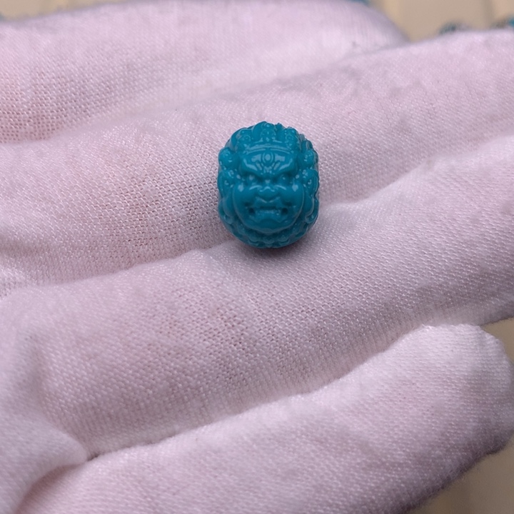 绿松石未镶嵌绿松石大黑天12.5