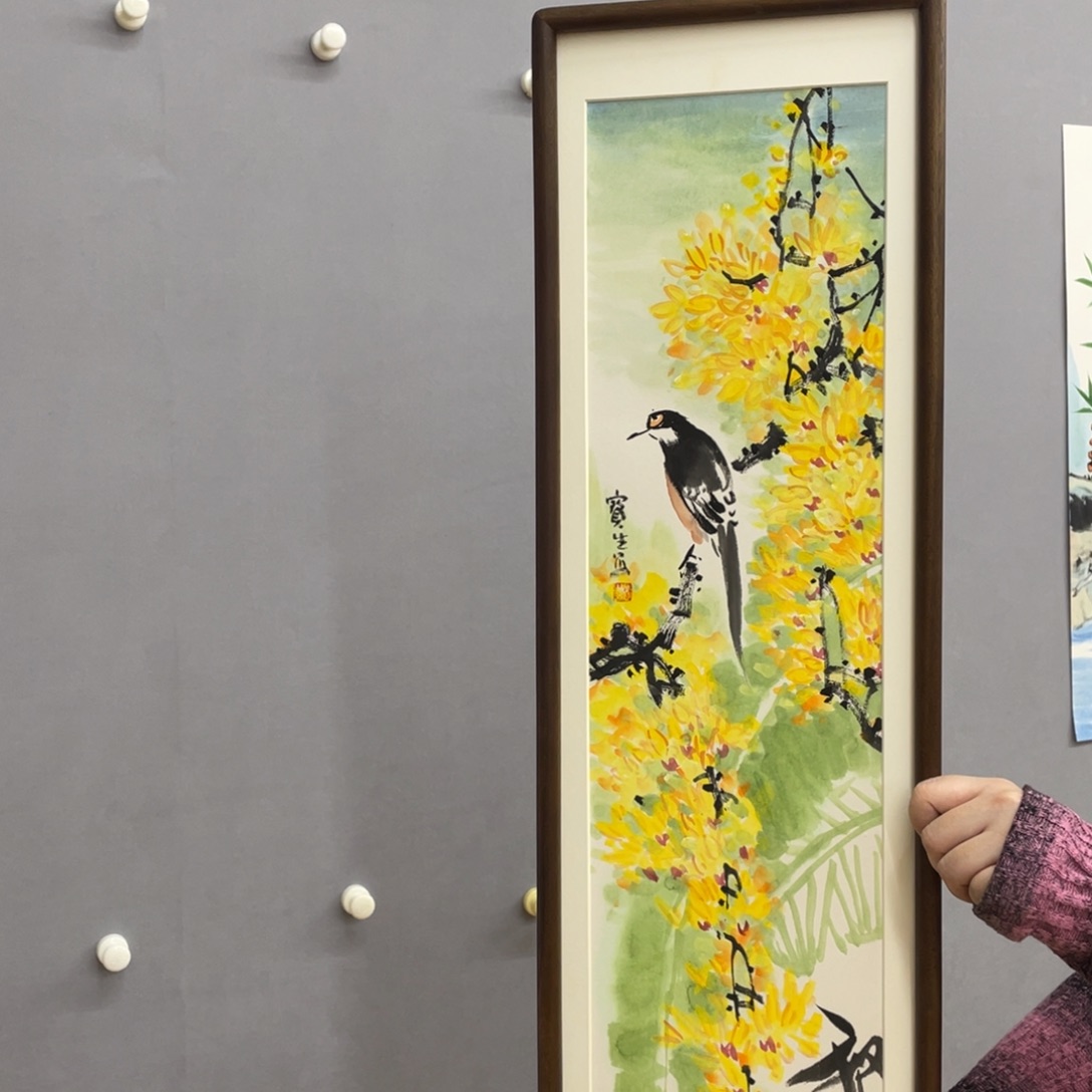 国画艺术家真人手绘