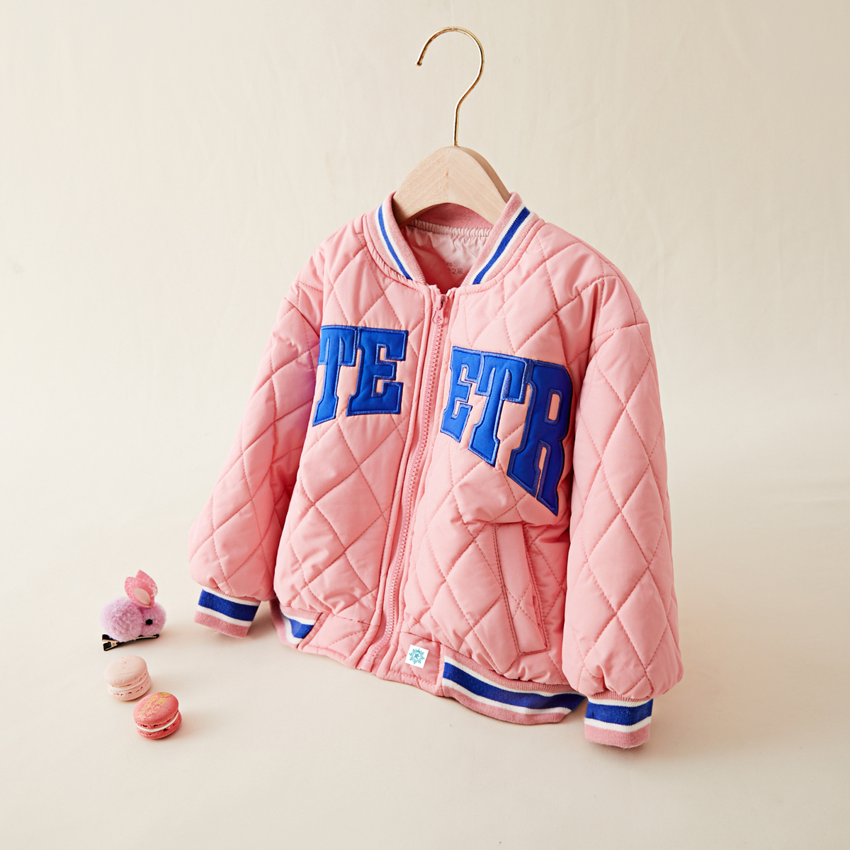 2025棒球棉服男女童字母棉服外套儿童棉袄中小童棉服W124904