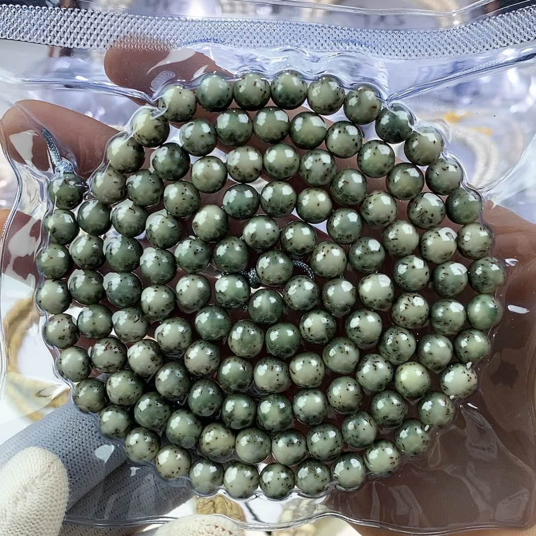 星月菩提吊坠河豚圆珠8mm