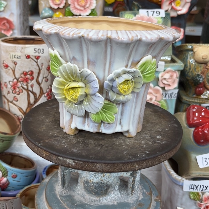 紫砂花盆粗陶材质多肉花盆