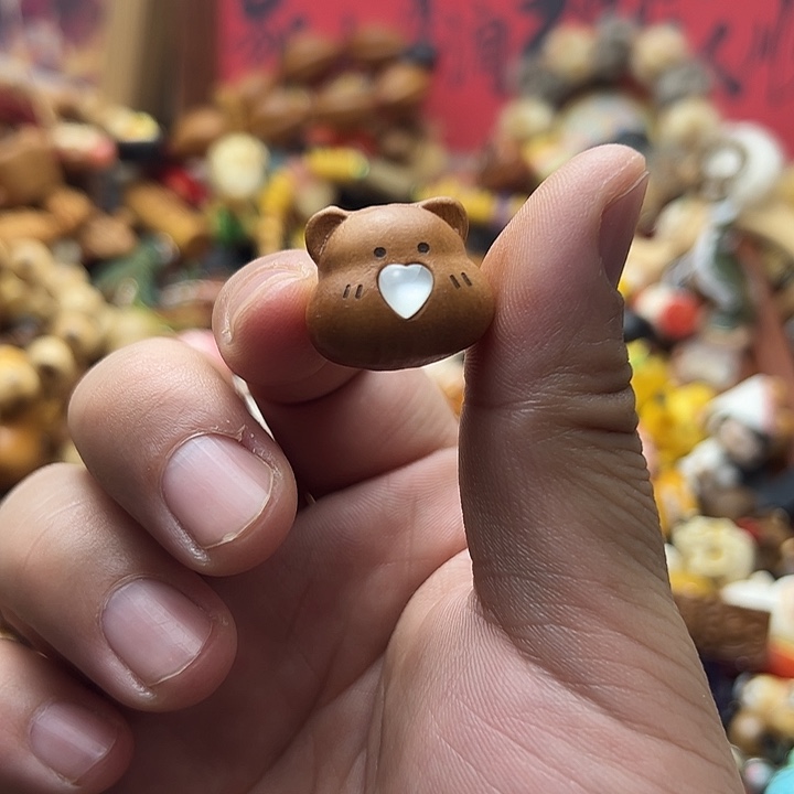 非金属可爱檀木熊头