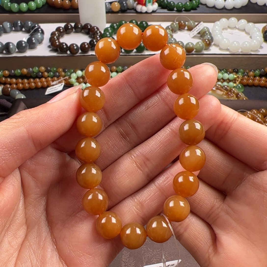 和田玉手链未镶嵌喵*妮