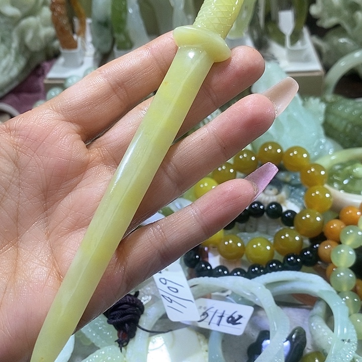 岫玉 岫玉手把未镶嵌