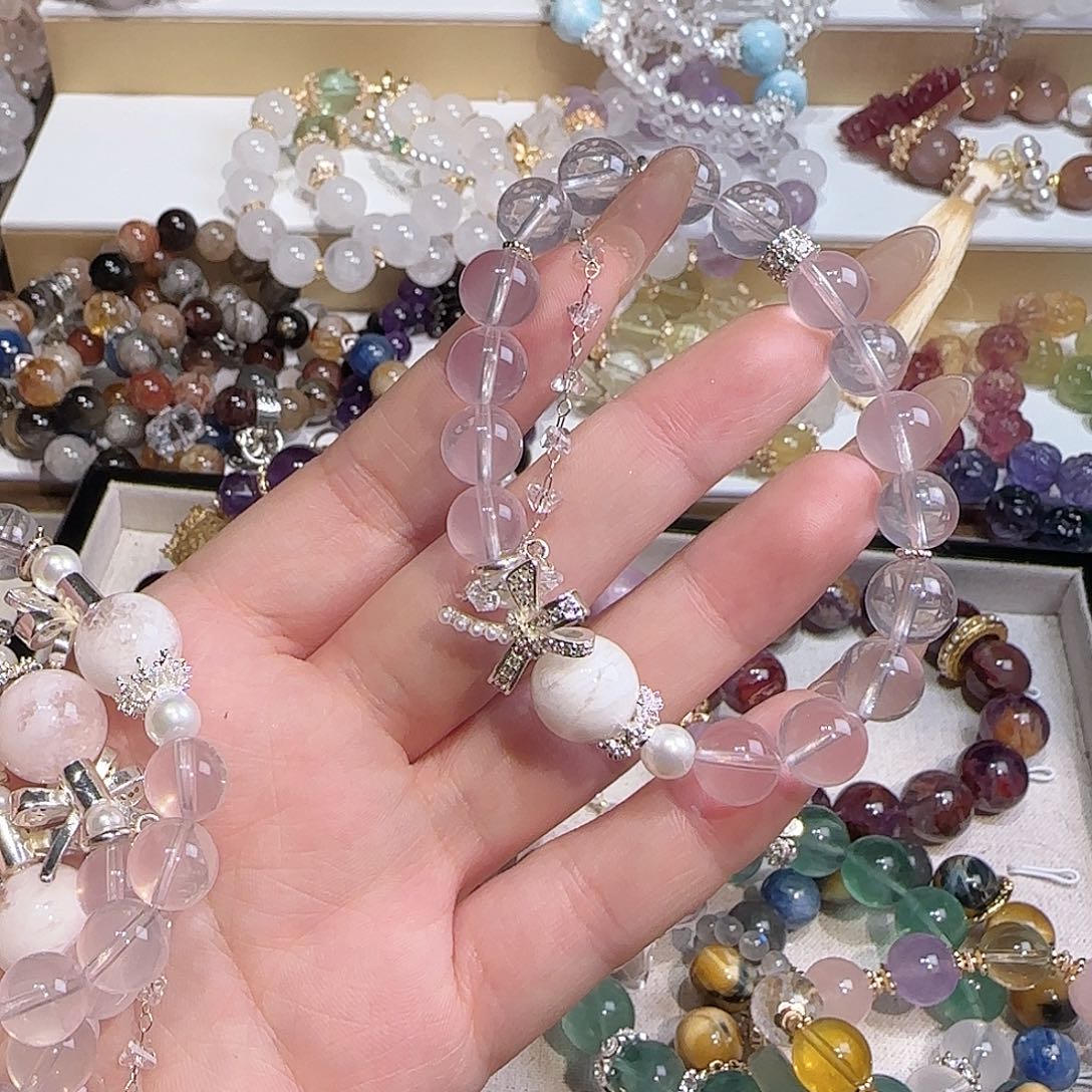 水晶手链未镶嵌吧