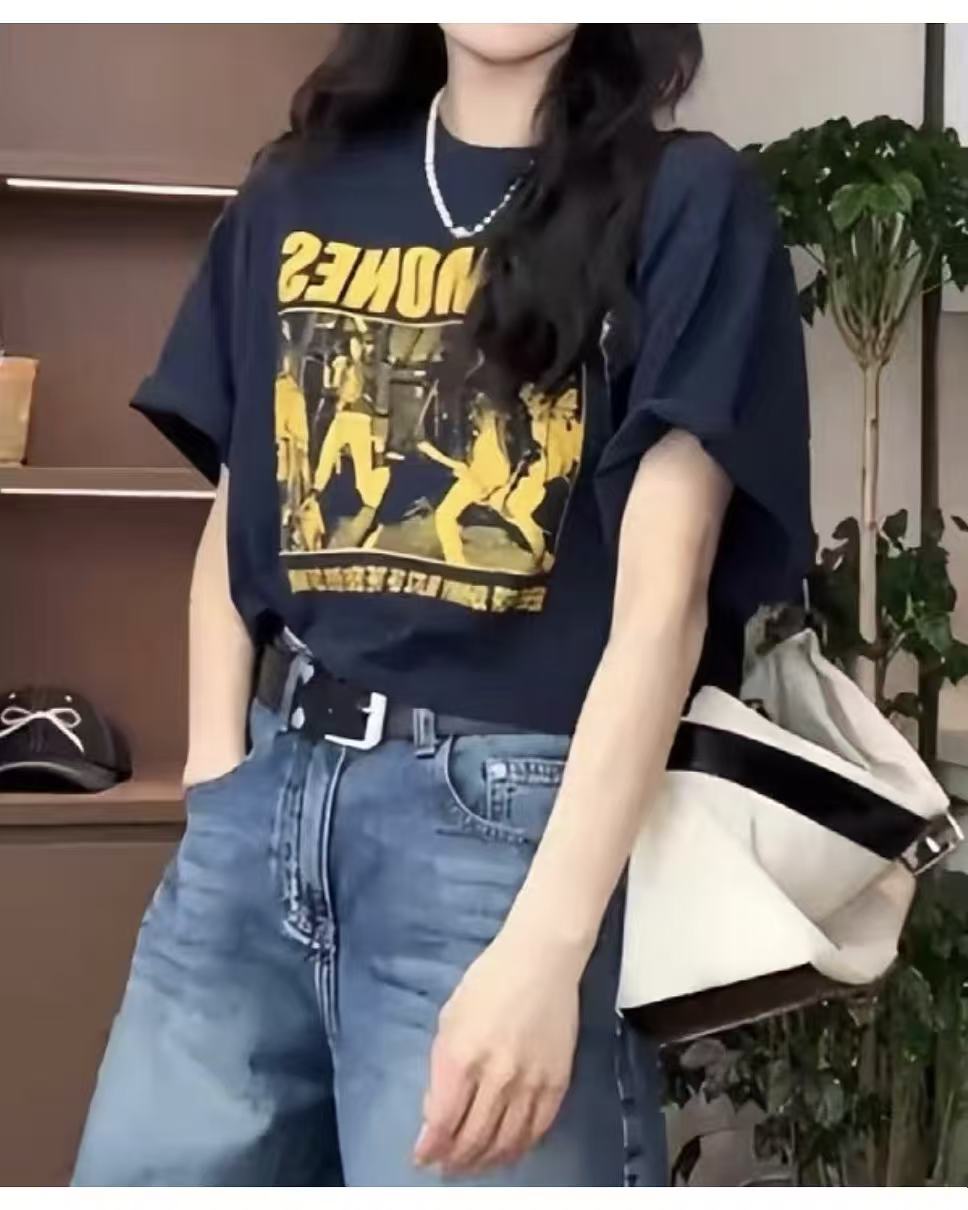 【意法•XR】NN712-时尚女装设计感T恤法式气质显瘦洋气百搭