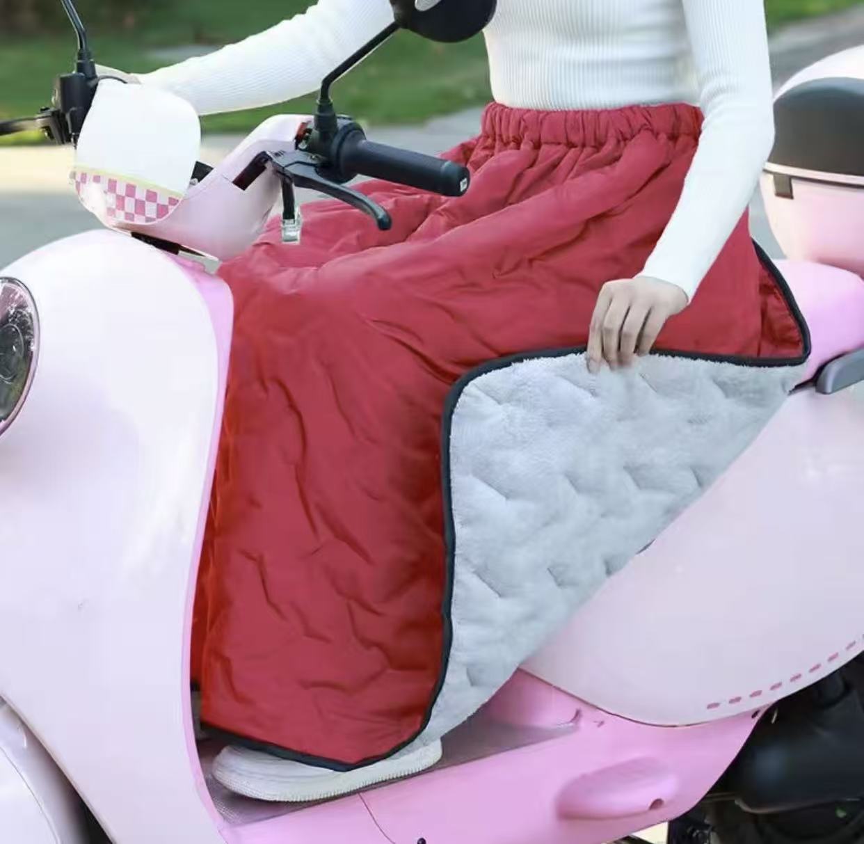 【升级加绒加厚款】冬季挡风棉裙围裙电动车半身护膝挡风被骑车户外
