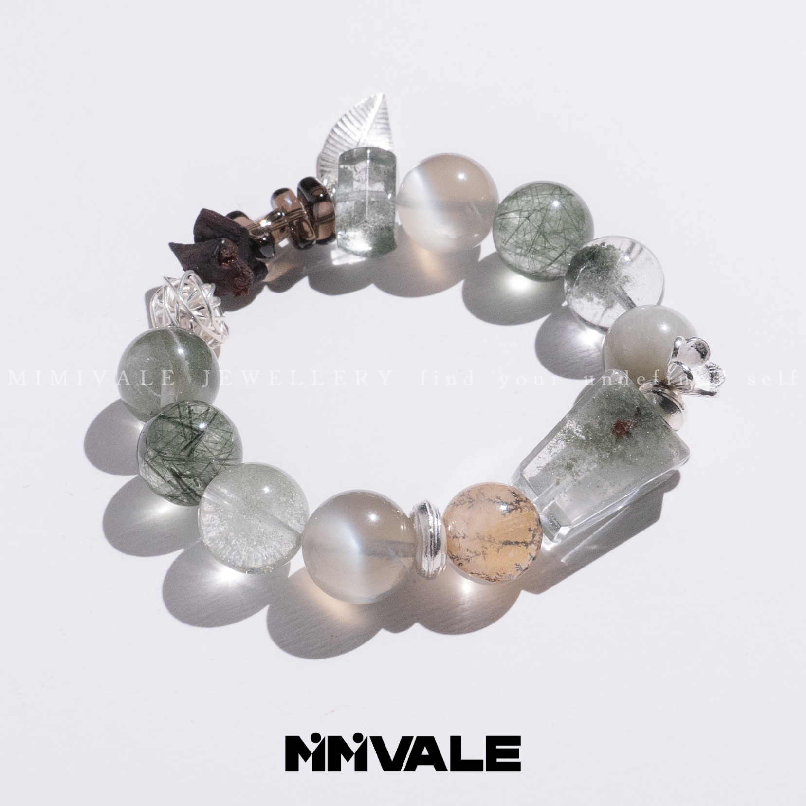 秘密山谷【孤品·不退不换】天然水晶手串（绝美景色款）