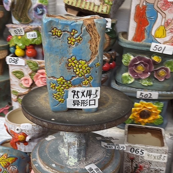 粗陶材质多肉花盆