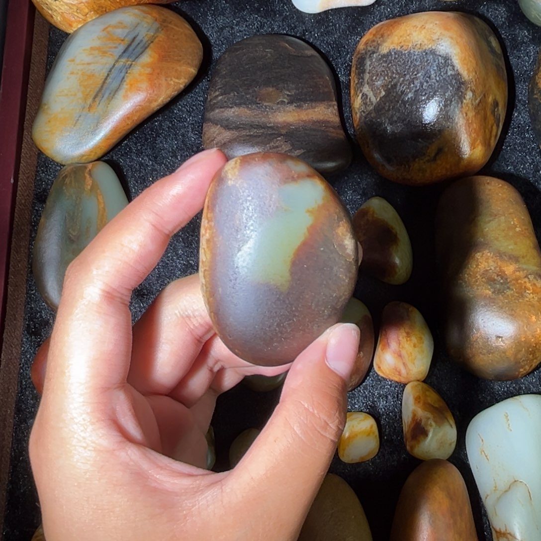 和田玉未镶嵌挂件80