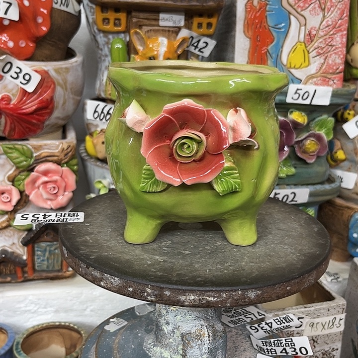 粗陶材质多肉花盆