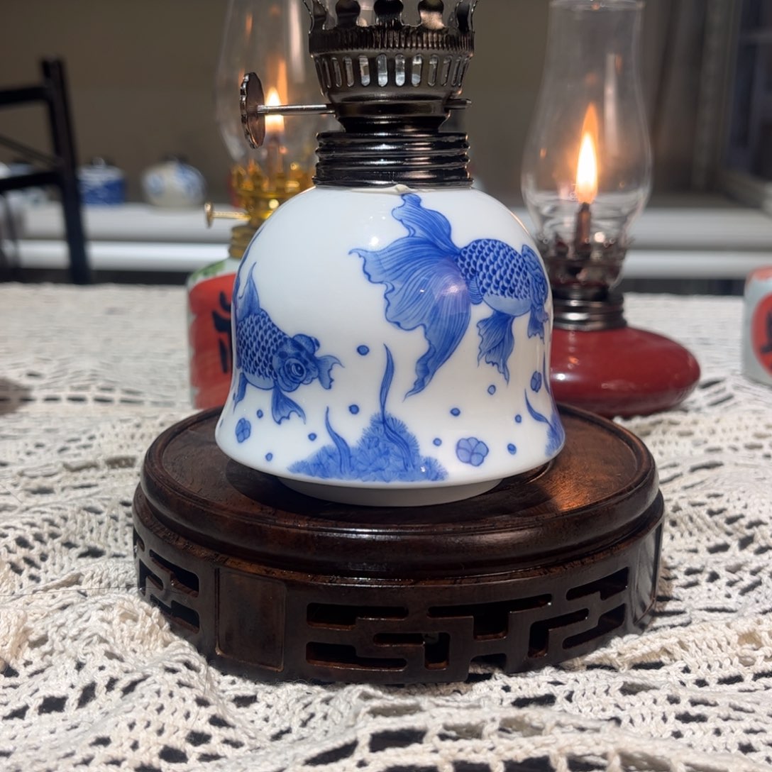 摆件景德镇陶瓷香薰灯