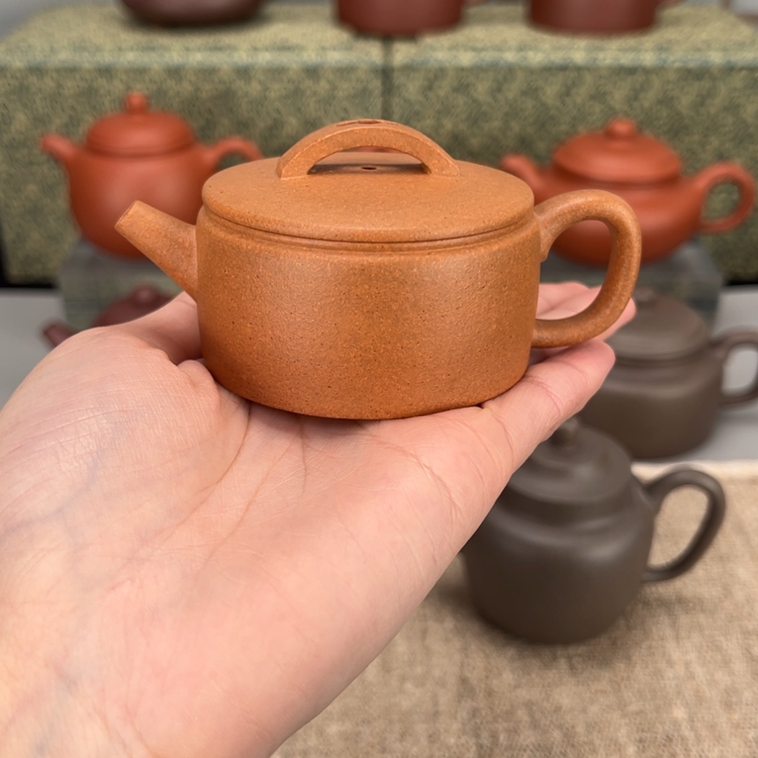 紫砂茶壶黄金段小汉瓦90cc