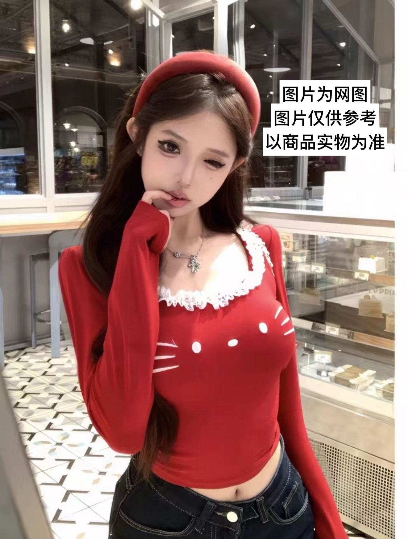 辣妹风大码显瘦上衣