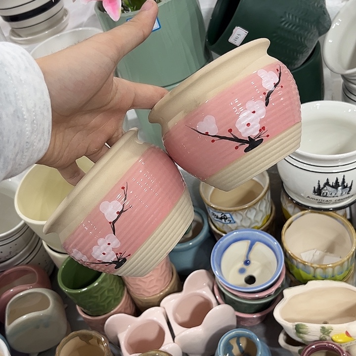 福利价陶瓷花盆全场10包邮