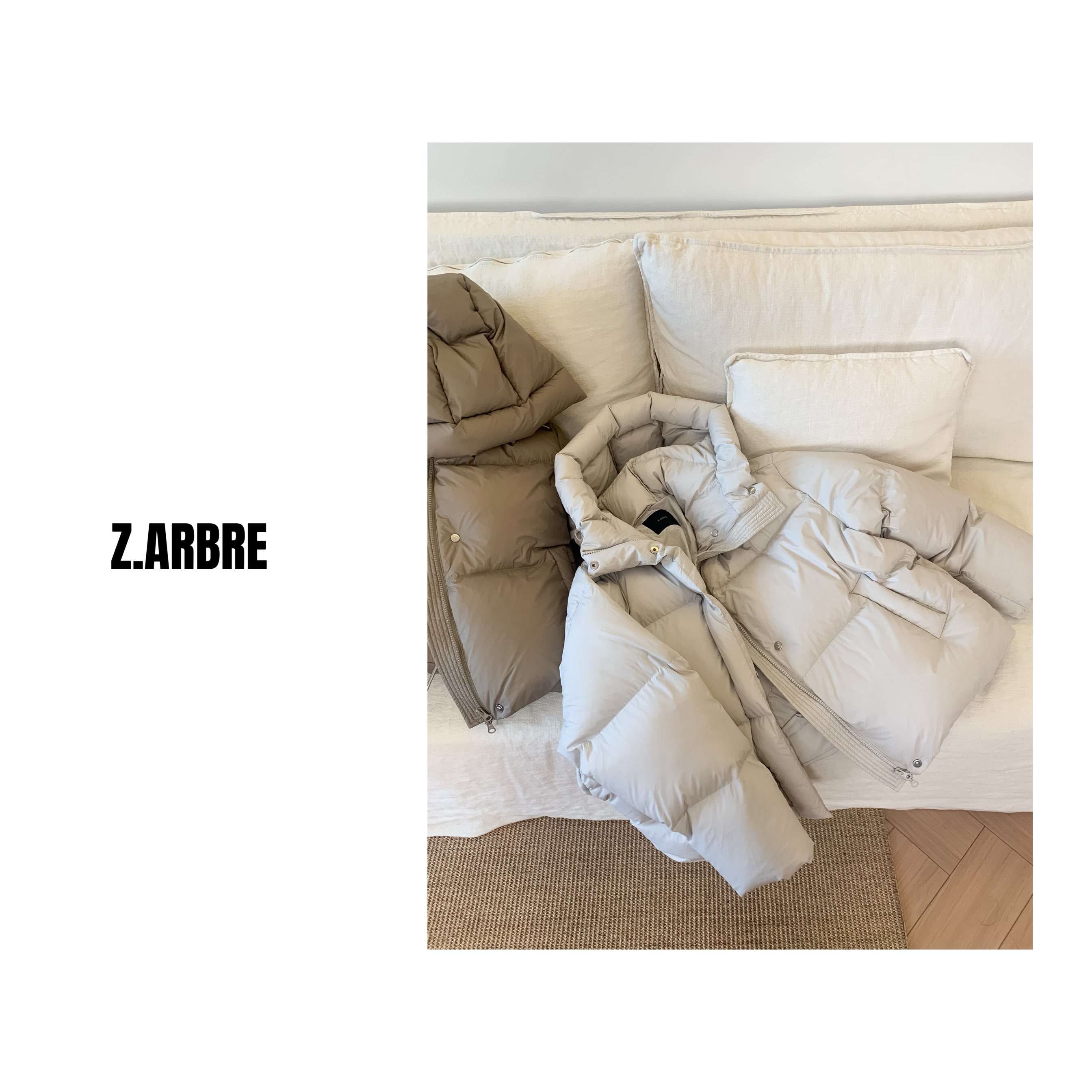 Z.ARBRE“雪王” 驾到～ 新国标90白鸭绒超重工零下版连帽羽绒服女